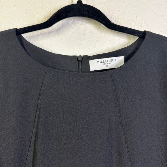 MM. LaFleur Dress 12 Etsuko Sheath Tailored Fit Hidden Zipper Small Sleeve Slit - Picture 5 of 16